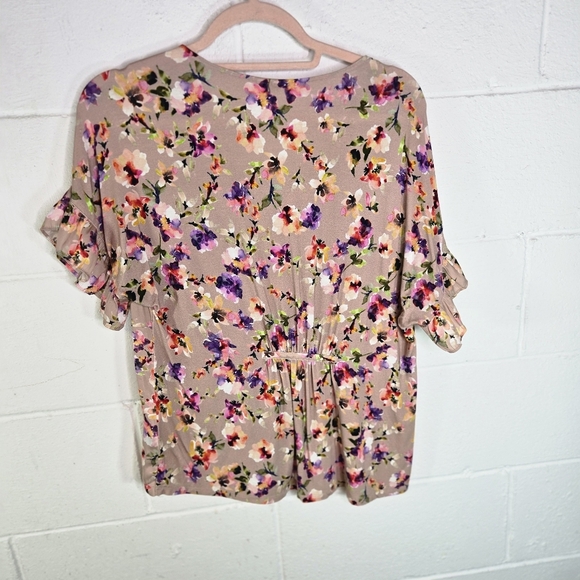 Anthropologie Dolan Rose Floral Button Cottagecore Blouse - Picture 6 of 11